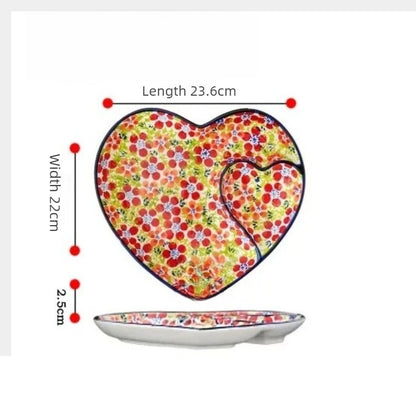 Snail Shaped Ceramic Dumpling Plate with Vinegar Compartment Divided Multifunctional Non Stick Tableware for Home Use