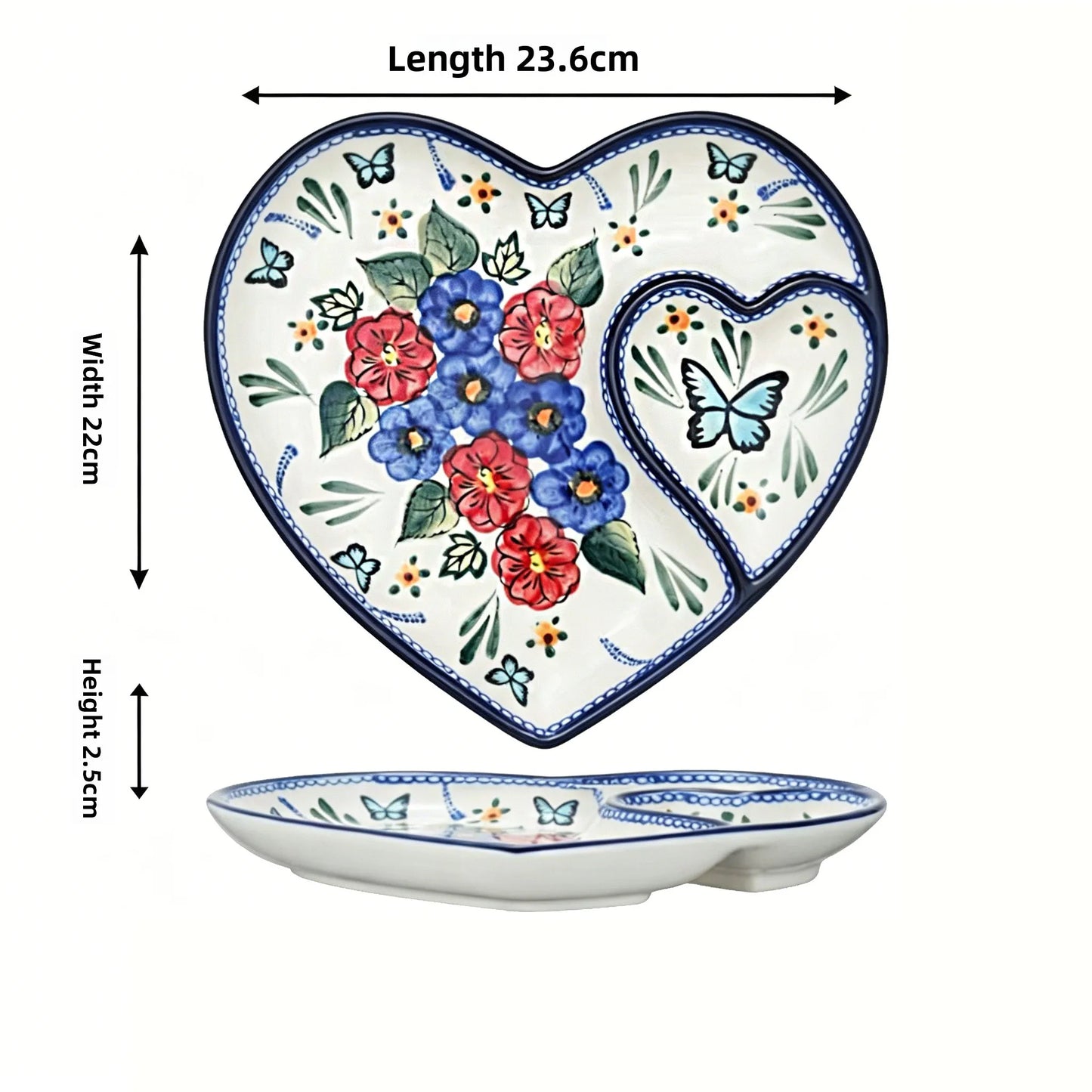 Snail Shaped Ceramic Dumpling Plate with Vinegar Compartment Divided Multifunctional Non Stick Tableware for Home Use